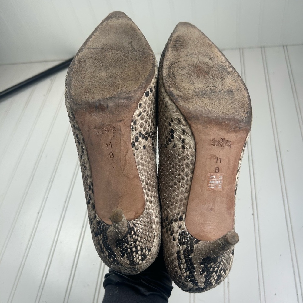 Coach Grand Classic Snake Python Embossed Roccia … - image 7